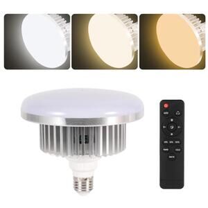 175W Dimmable Tricolor LED Photography Light Bulb E27 Softbox